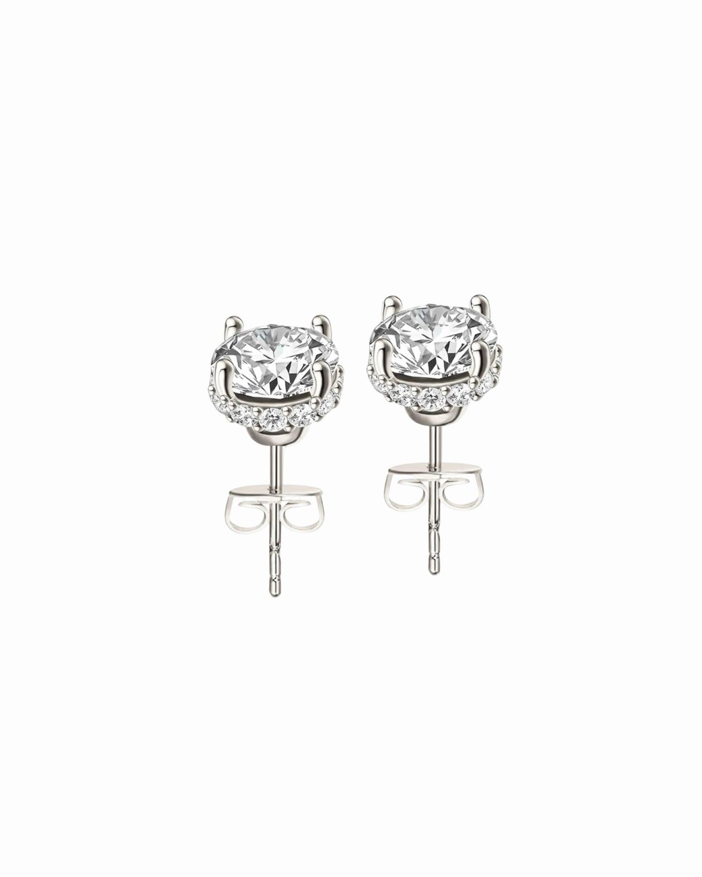 Luminous Stud Earrings Silver