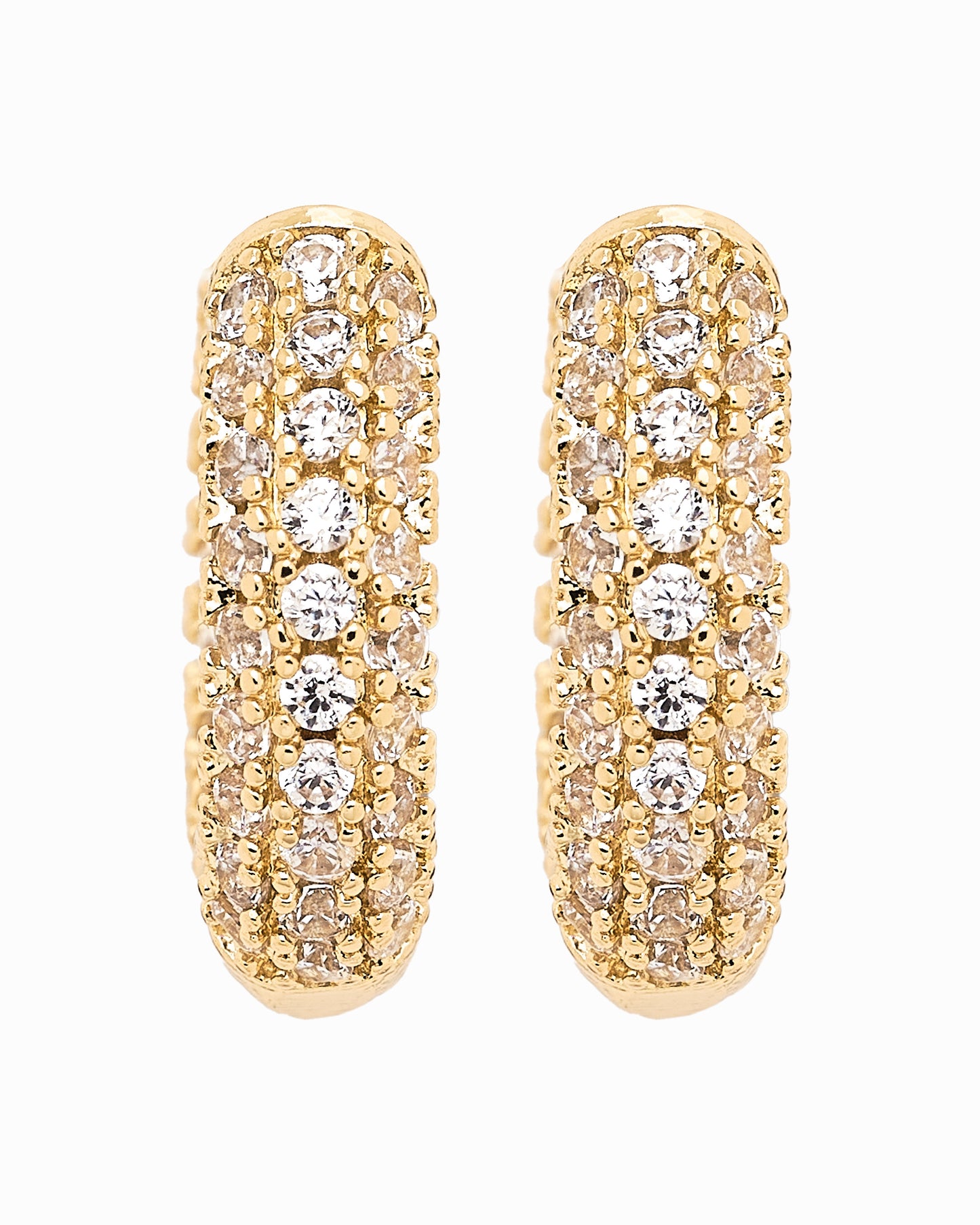 Luminous Hoop Earrings Gold