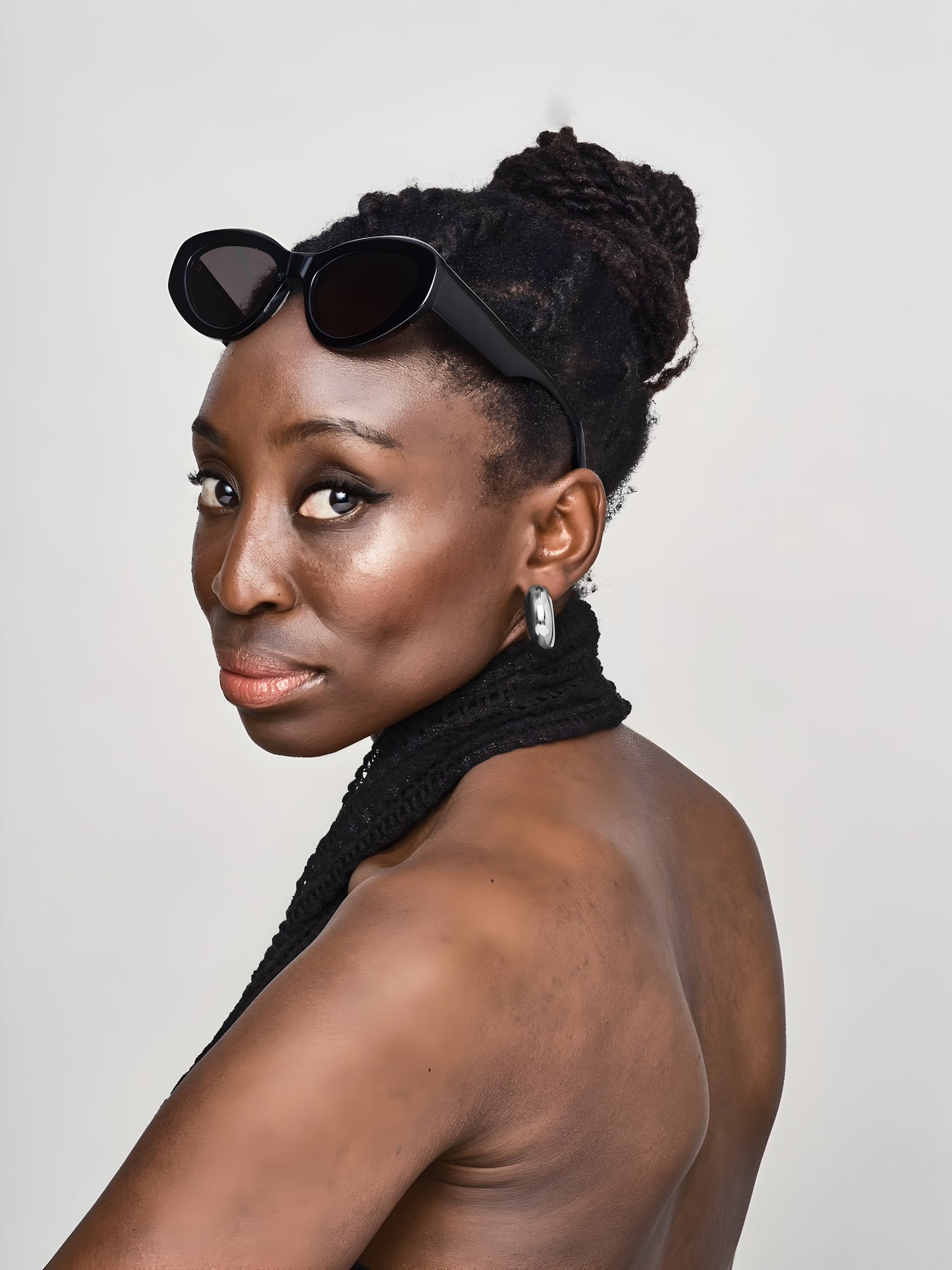 Chubby Hoop Earrings Silver