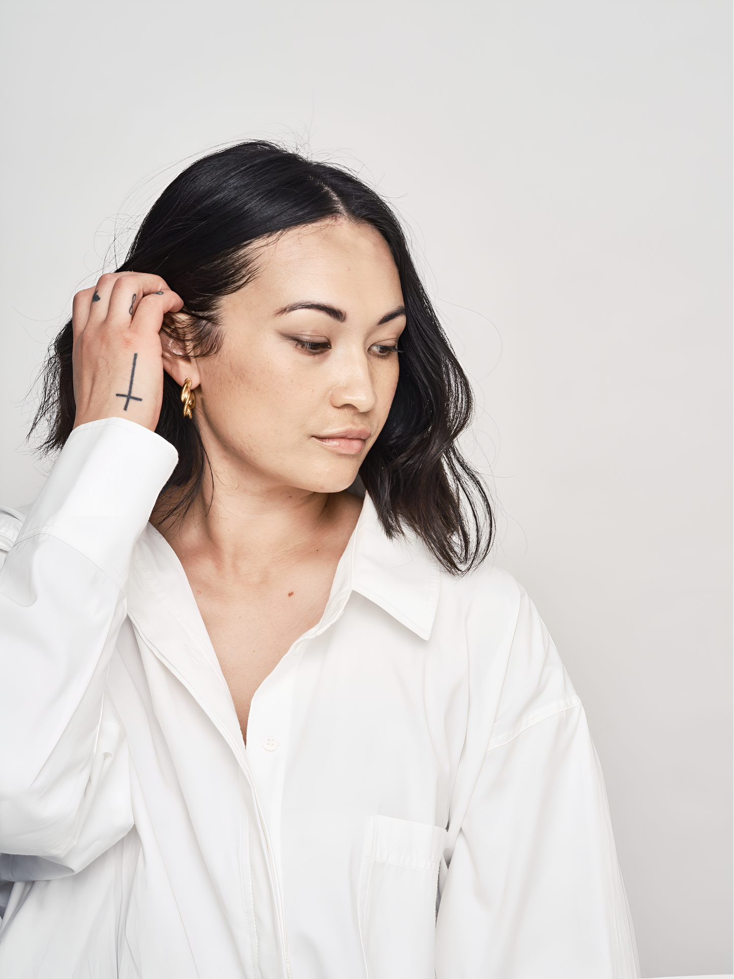 Spiral Hoop Earrings Gold