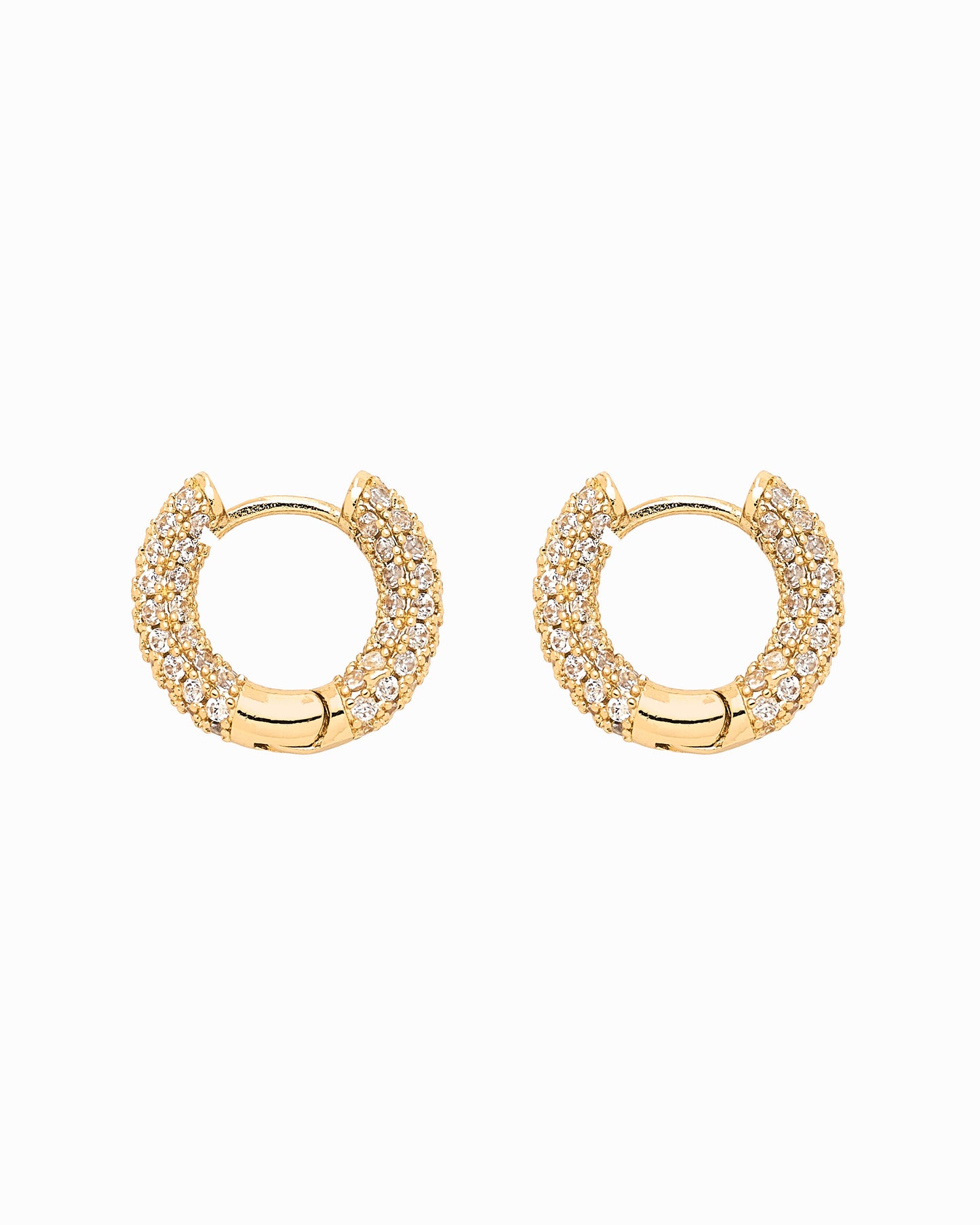 Luminous Hoop Earrings Gold