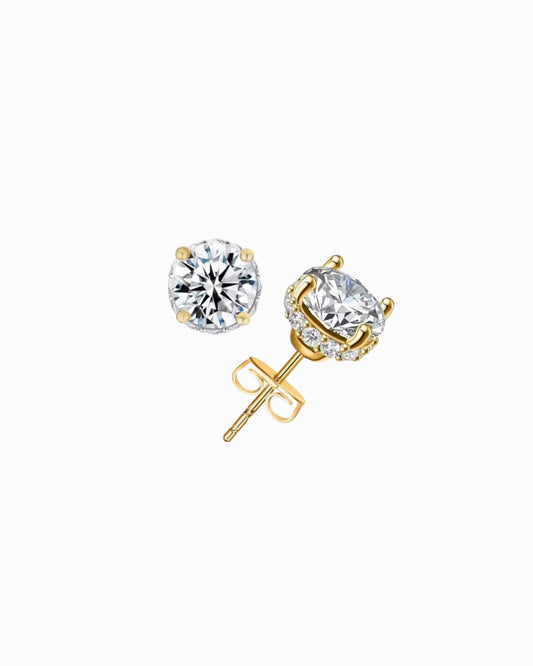 Luminous Stud Earrings Gold
