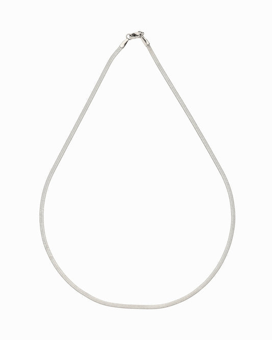 Super Fine Chain Necklace Silver