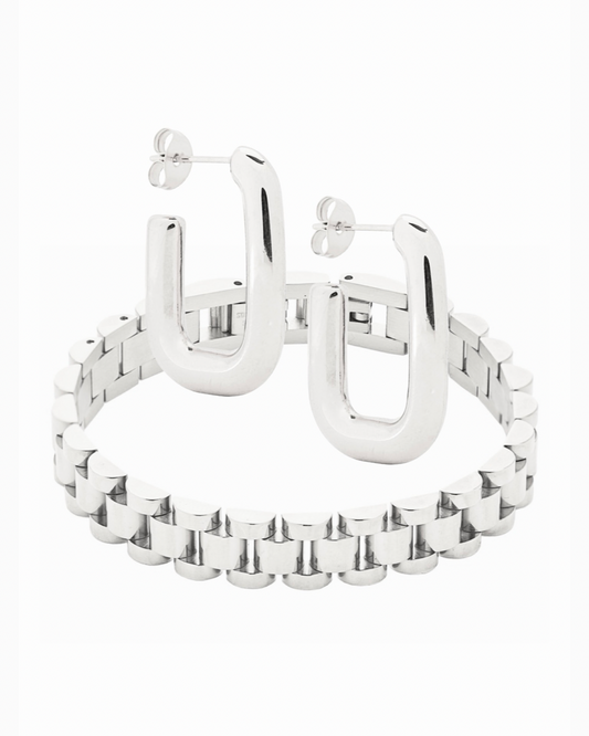 Link Jewellery Set Silver