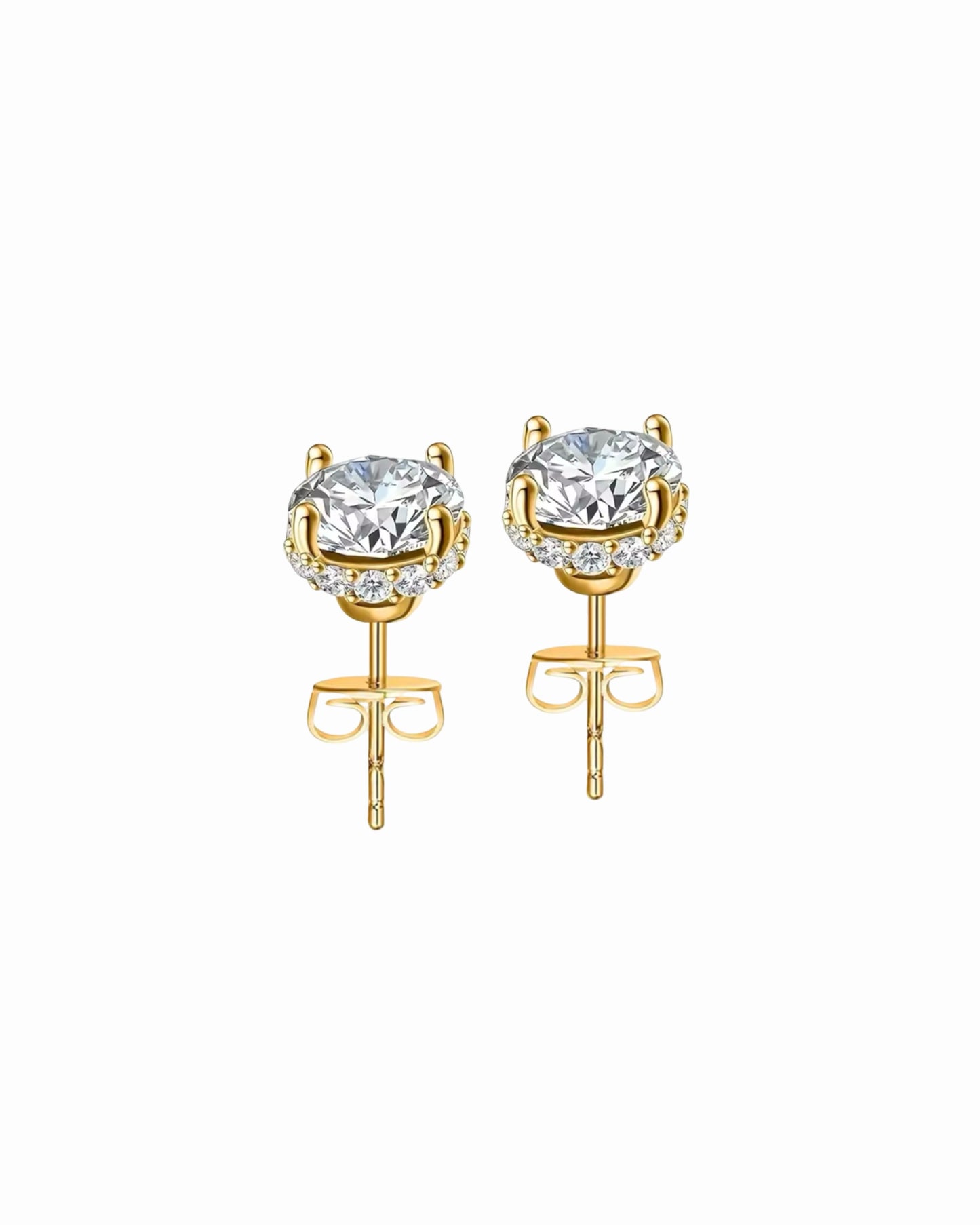 Luminous Stud Earrings Gold