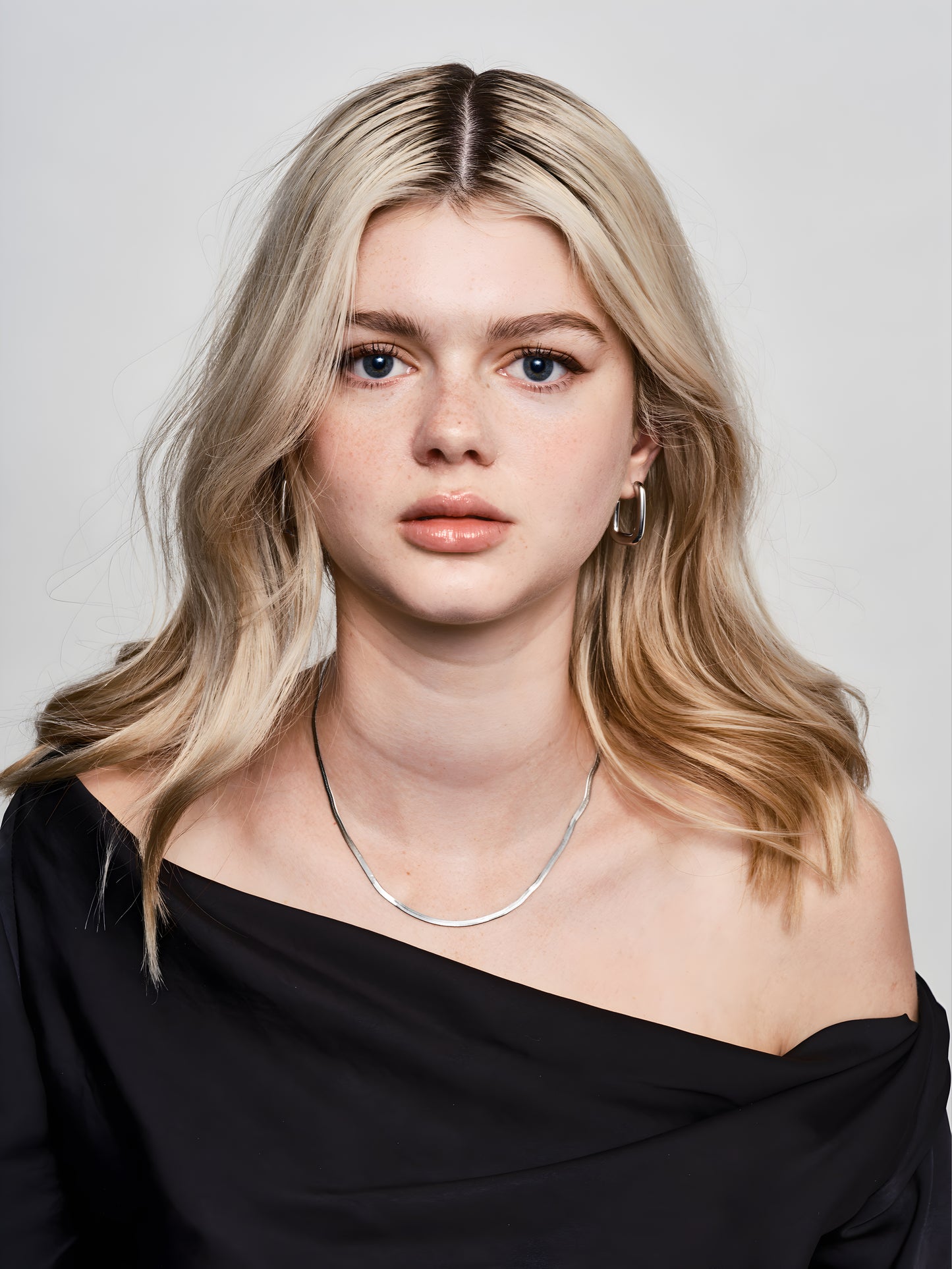 Link Hoop Earrings Silver