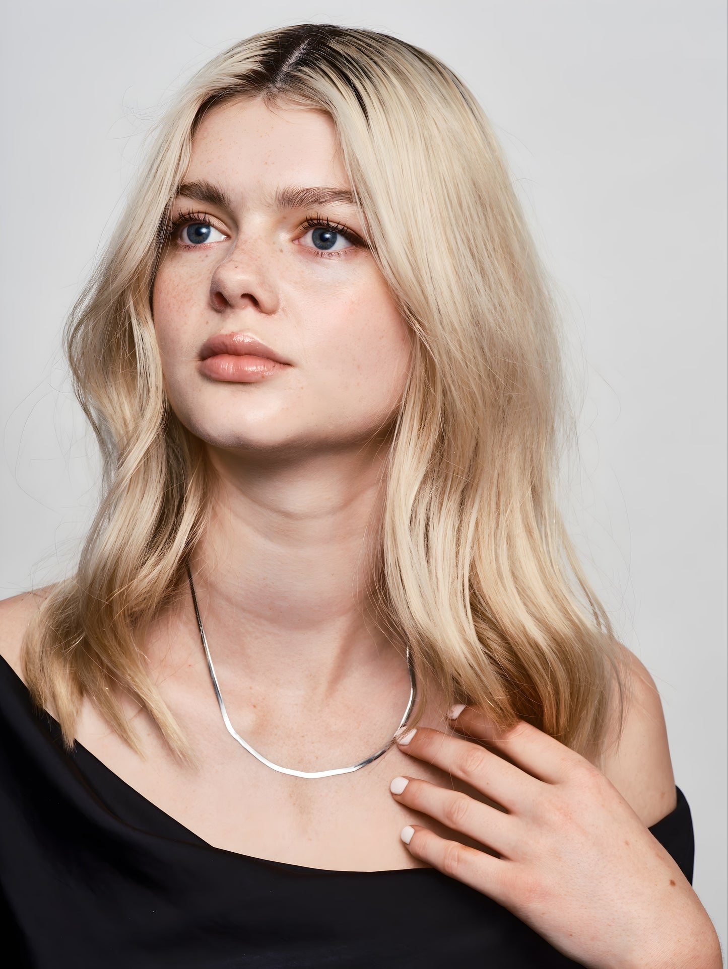 Super Fine Chain Necklace Silver
