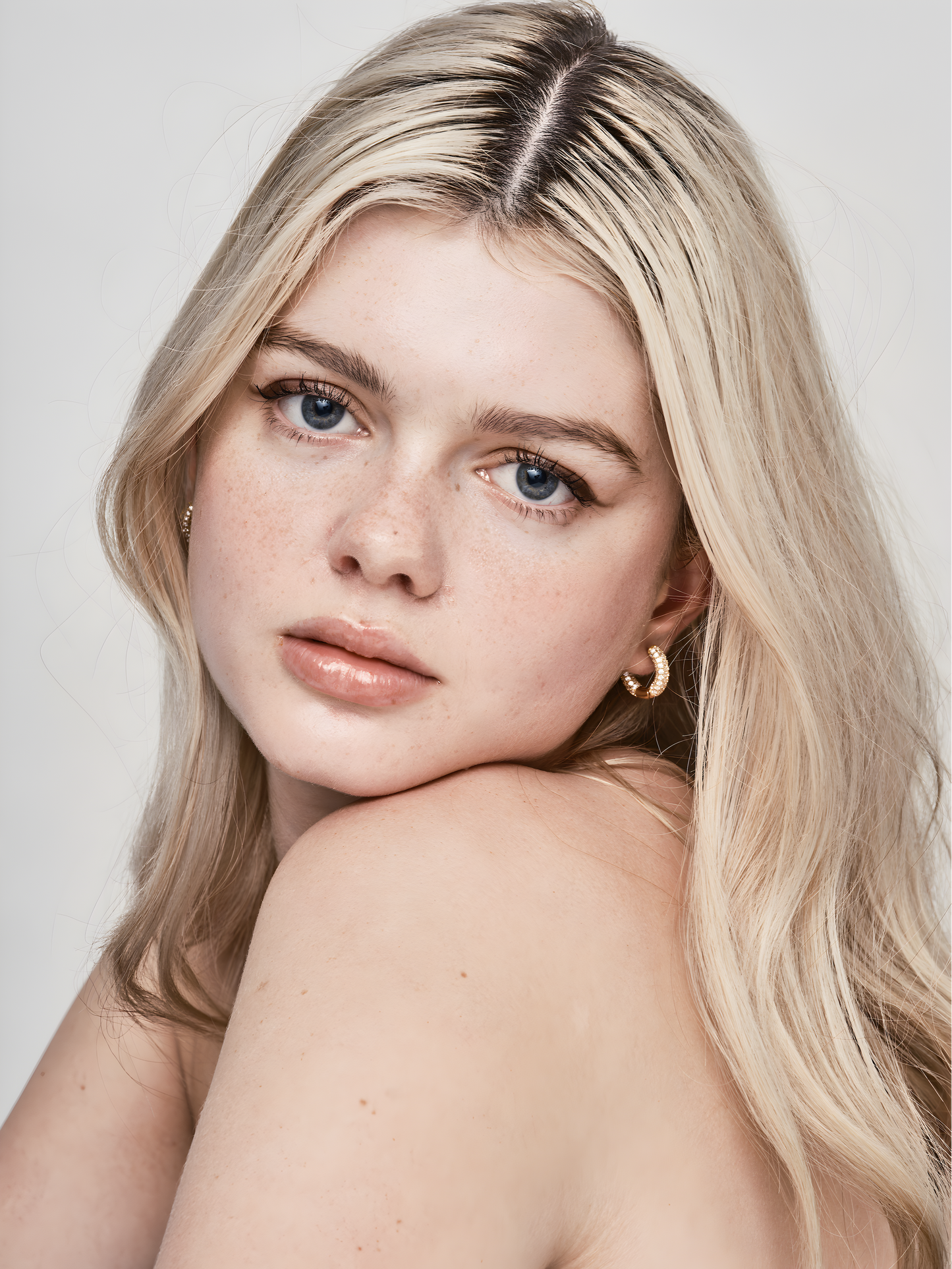 Luminous Hoop Earrings Gold
